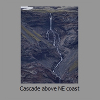 Cascade above NE coast